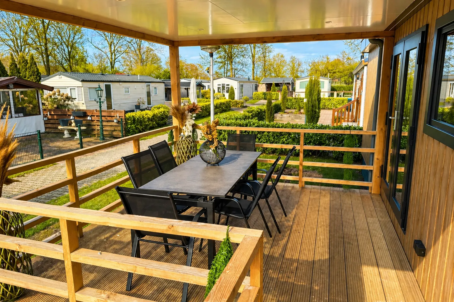 Terras met loungeset